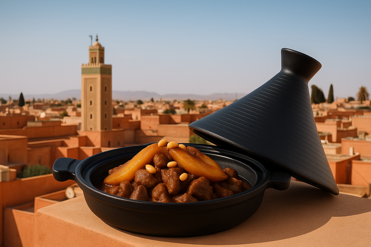 Tagine Nero in Alluminio Antiaderente – Ø 30 cm | Compatibile con Induzione
